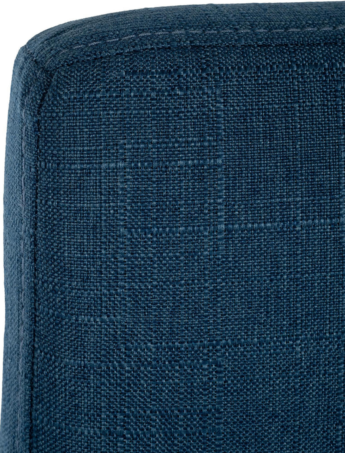 BARHOCKER Stoff Blau - Blau/Schwarz, Textil/Metall (43/110/49cm) - CLP