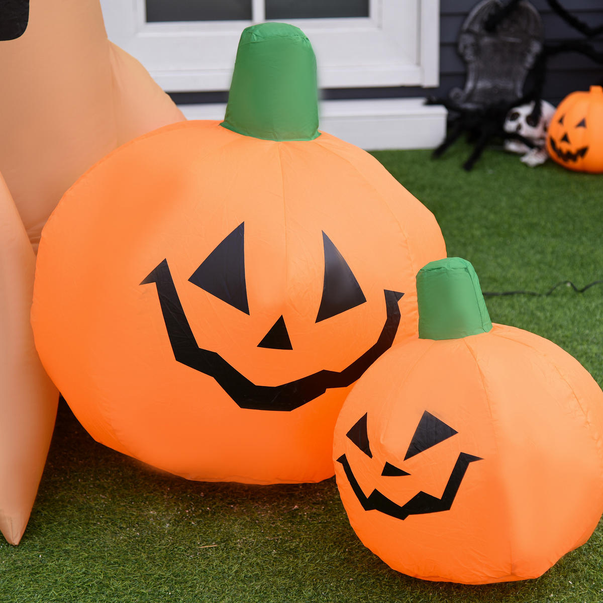 HALLOWEEN AUFBLASBARER BAUM, Mehrfarbig, Polyester - Multicolor, Kunststoff (100/240/190cm) - HOMCOM