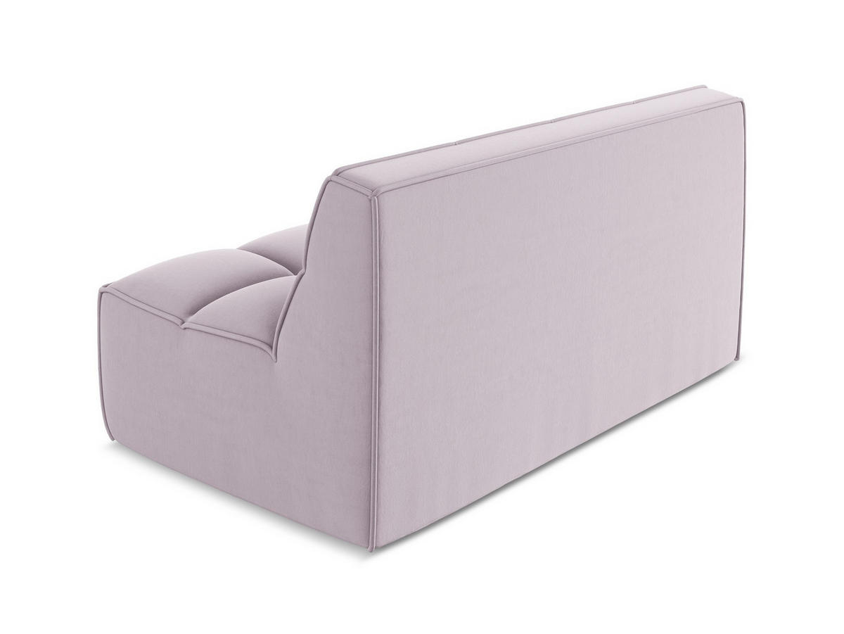 2-SITZER-SOFA Samt Stoff Violett - Lila/Flieder, Kunststoff/Textil (160/75/93cm) - Makamii
