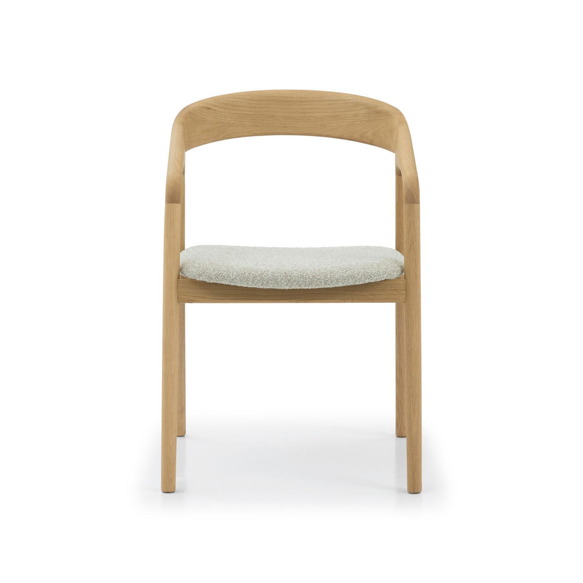 ESSZIMMERSTUHL Celeste beiger Sitz - Beige, Holz (53/80/62cm) - WOODEK