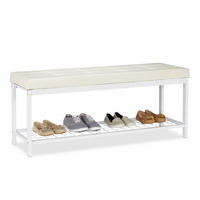 SCHUHBANK - Multicolor, Holzwerkstoff/Textil (115/49/40cm) - Relaxdays
