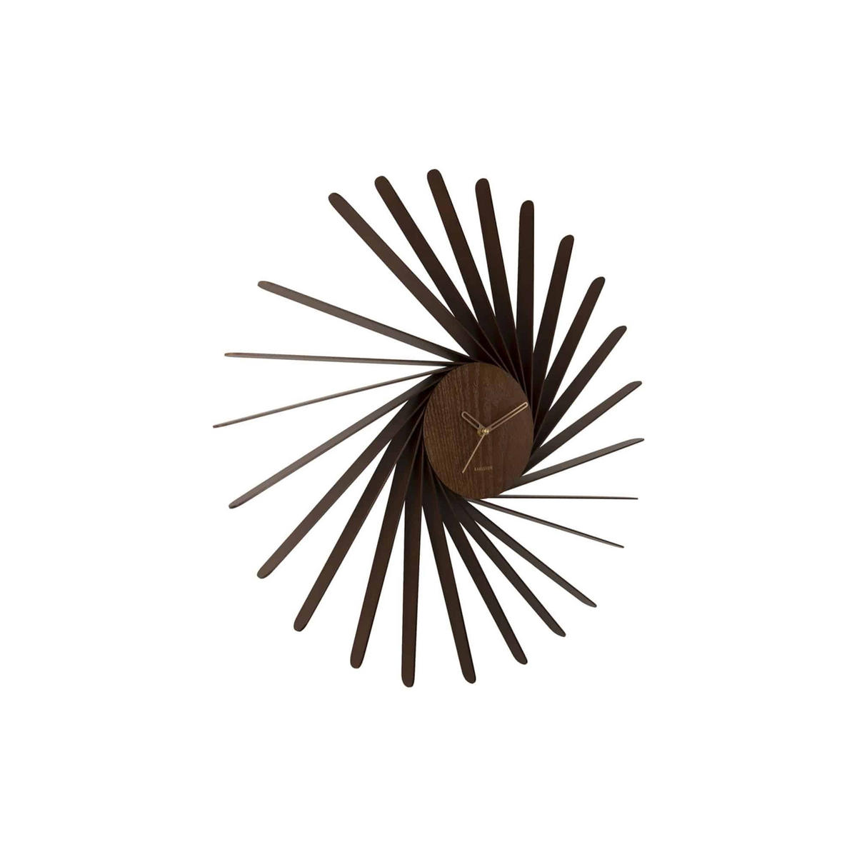 WANDUHR Helix Braun 68/6.5/68 cm - Braun, Holz (6.5/68/68cm) - Karlsson