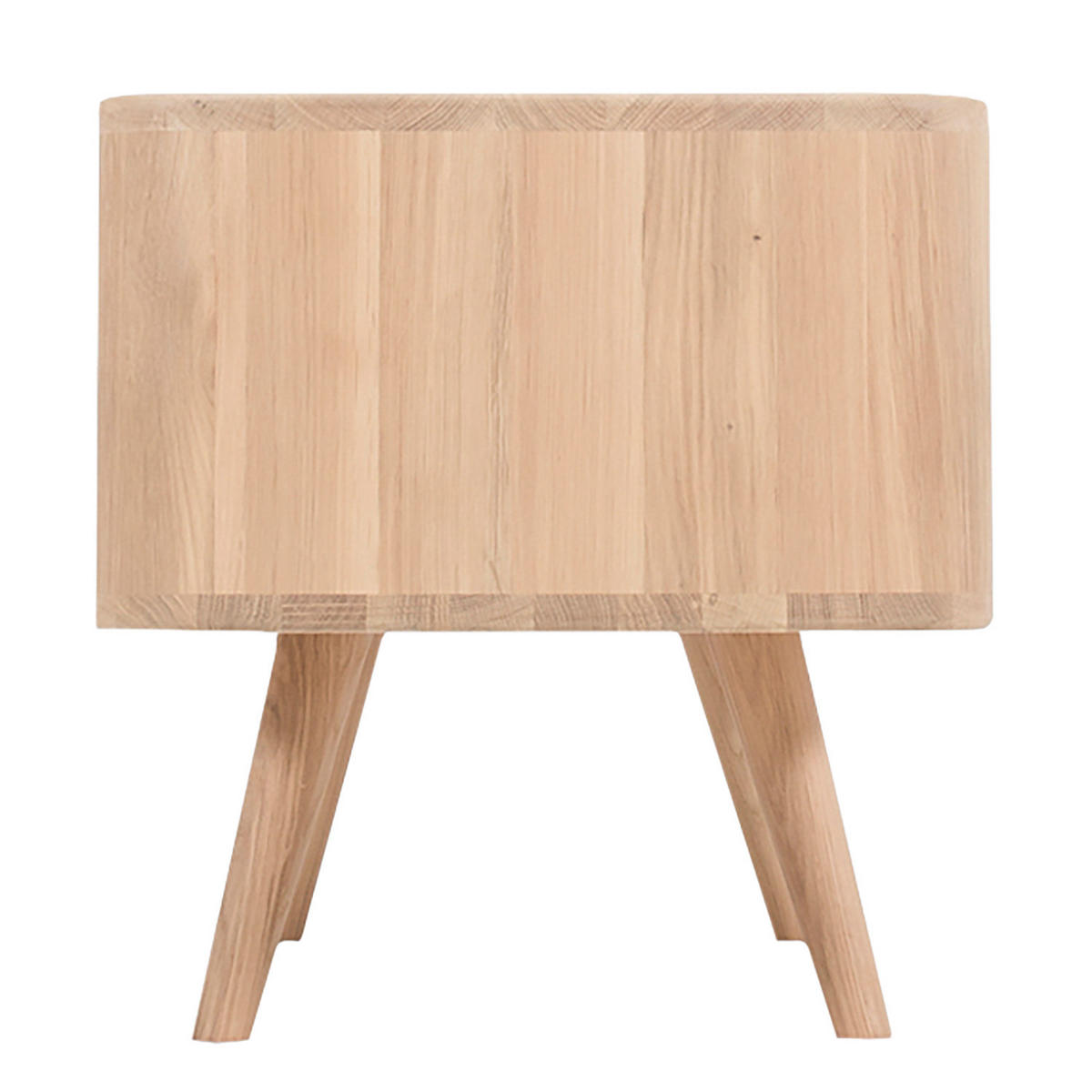 TV-LOWBOARD - Wildeiche teilmassiv - Wildeiche, Holzwerkstoff (135/45/42cm) - home24