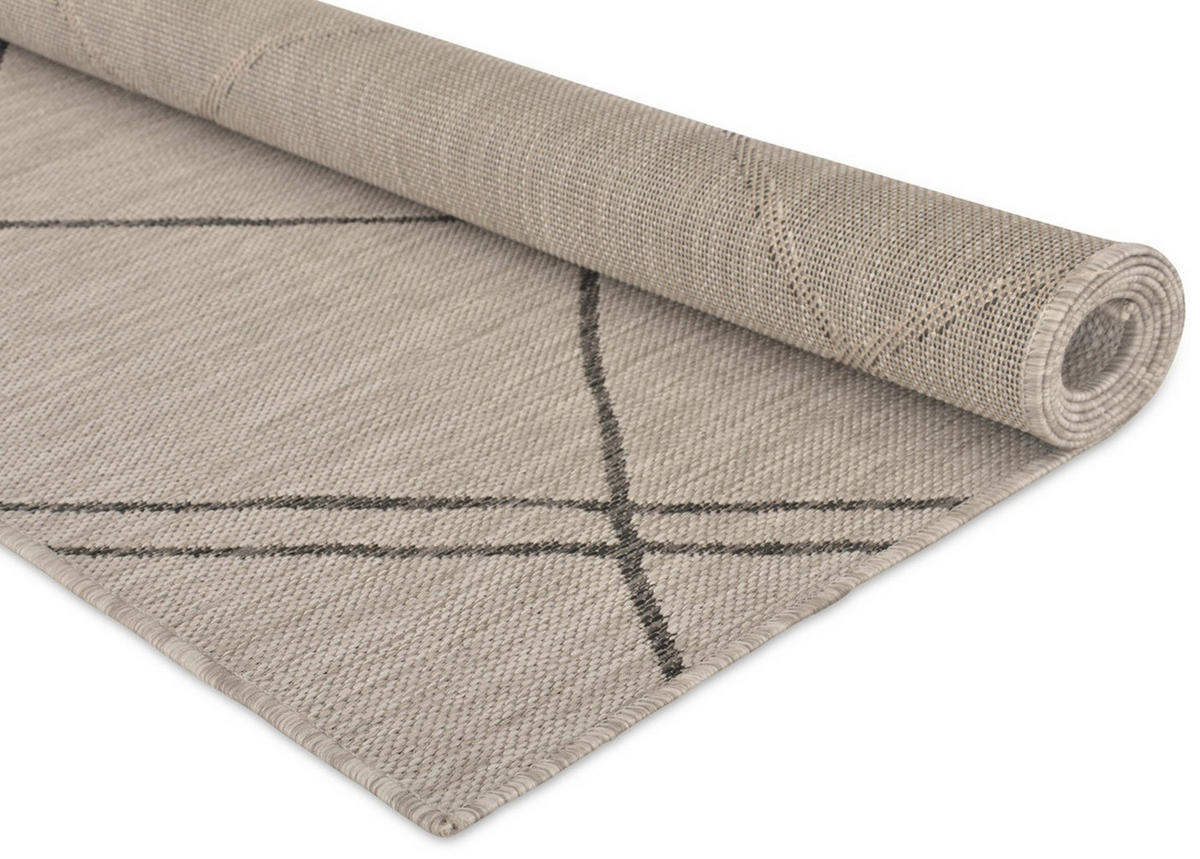 OUTDOOR-TEPPICH Terrace Hellgrau/Beige 200x290 cm - Multicolor, Textil (200/290cm) - Vercai Rugs