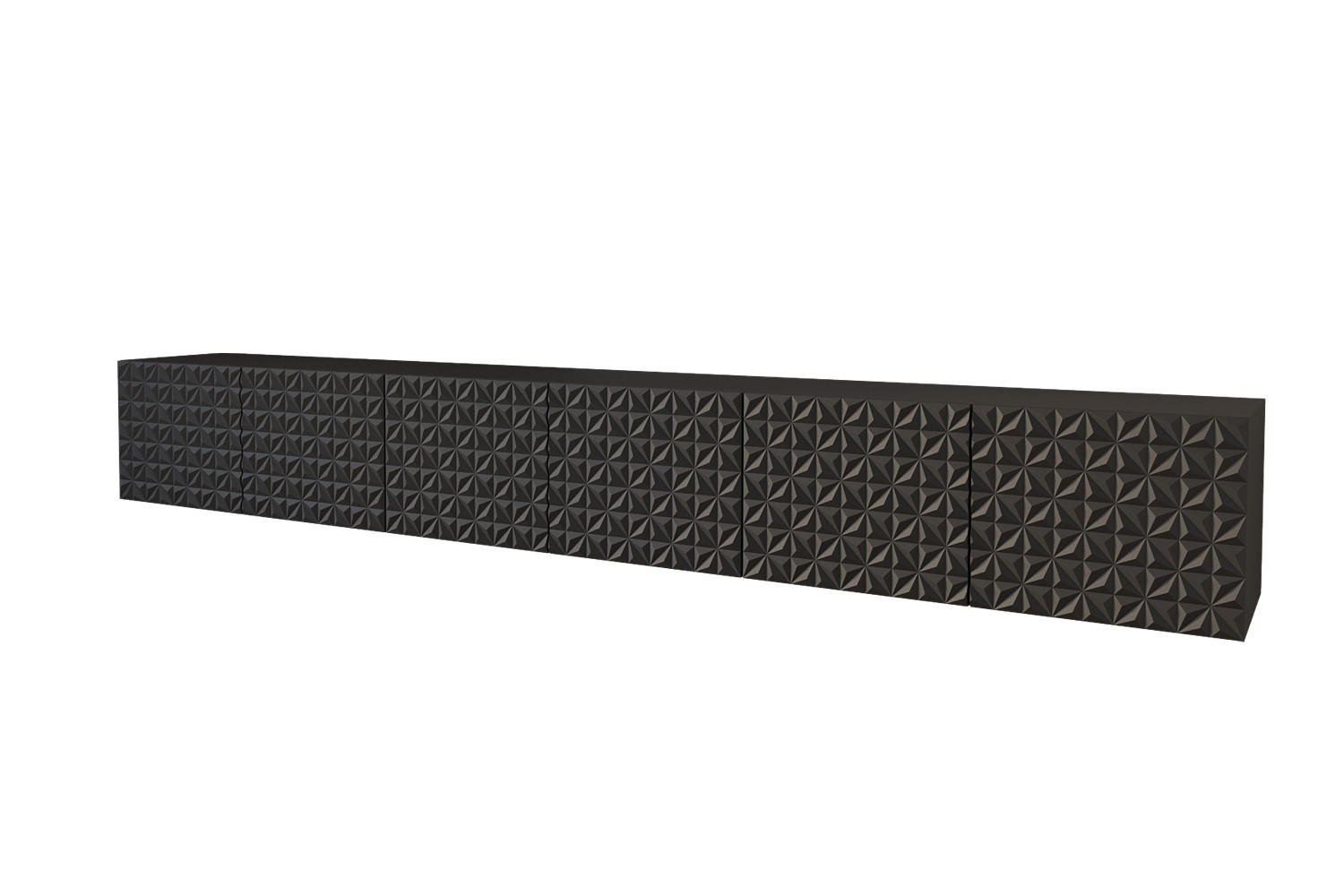 Altdecor Lowboard Schwarz 300x40x40 cm