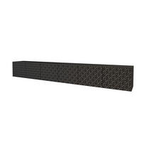 LOWBOARD VIRA-W 3x100x40x41 cm - Schwarz - Schwarz, Holzwerkstoff (300/40/41cm) - ALTDECOR