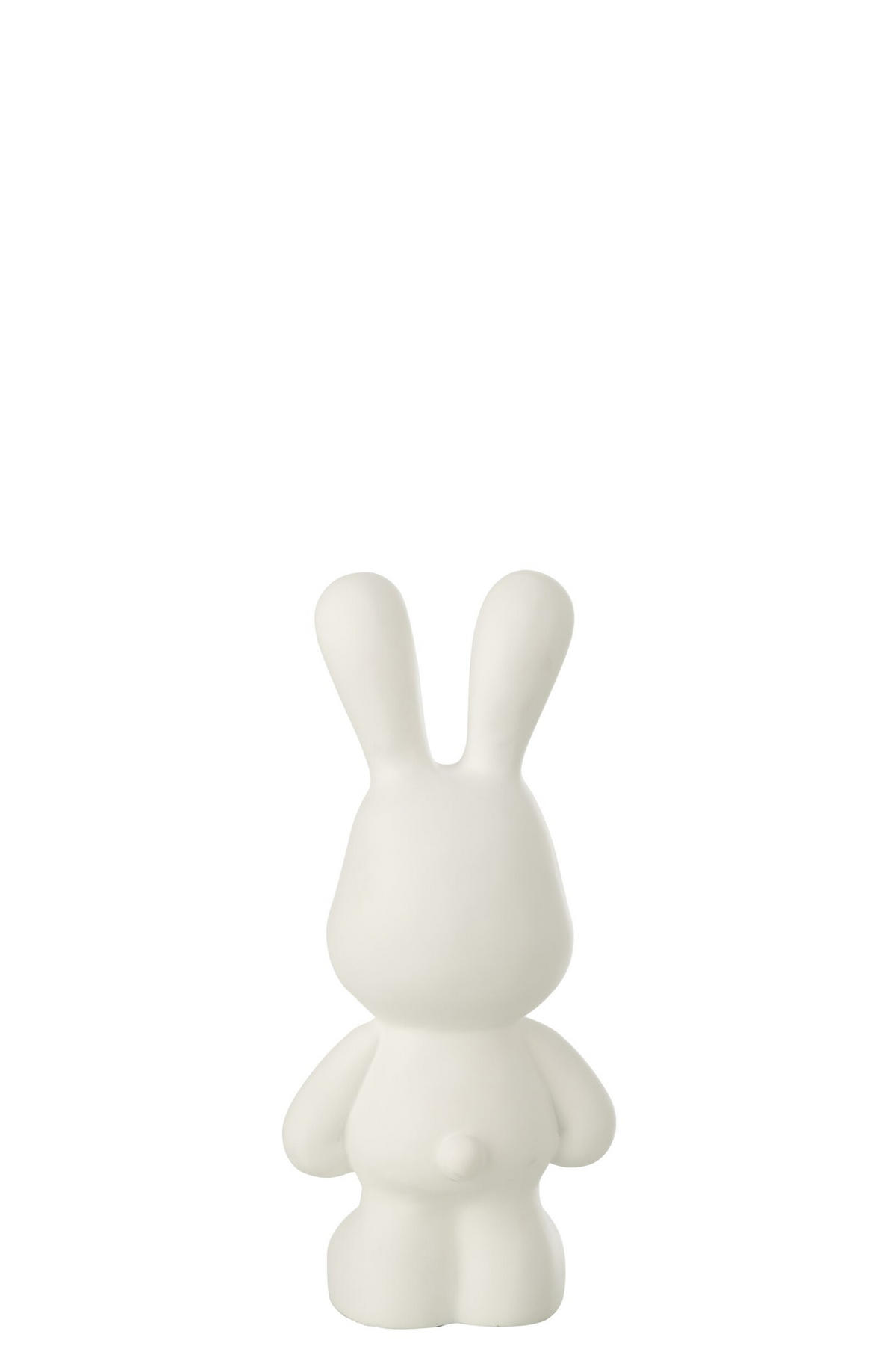 DEKOOBJEKT KANINCHEN EDDY Weiß - Weiß, Glas/Naturmaterialien (13/36/16.5cm) - J-Line