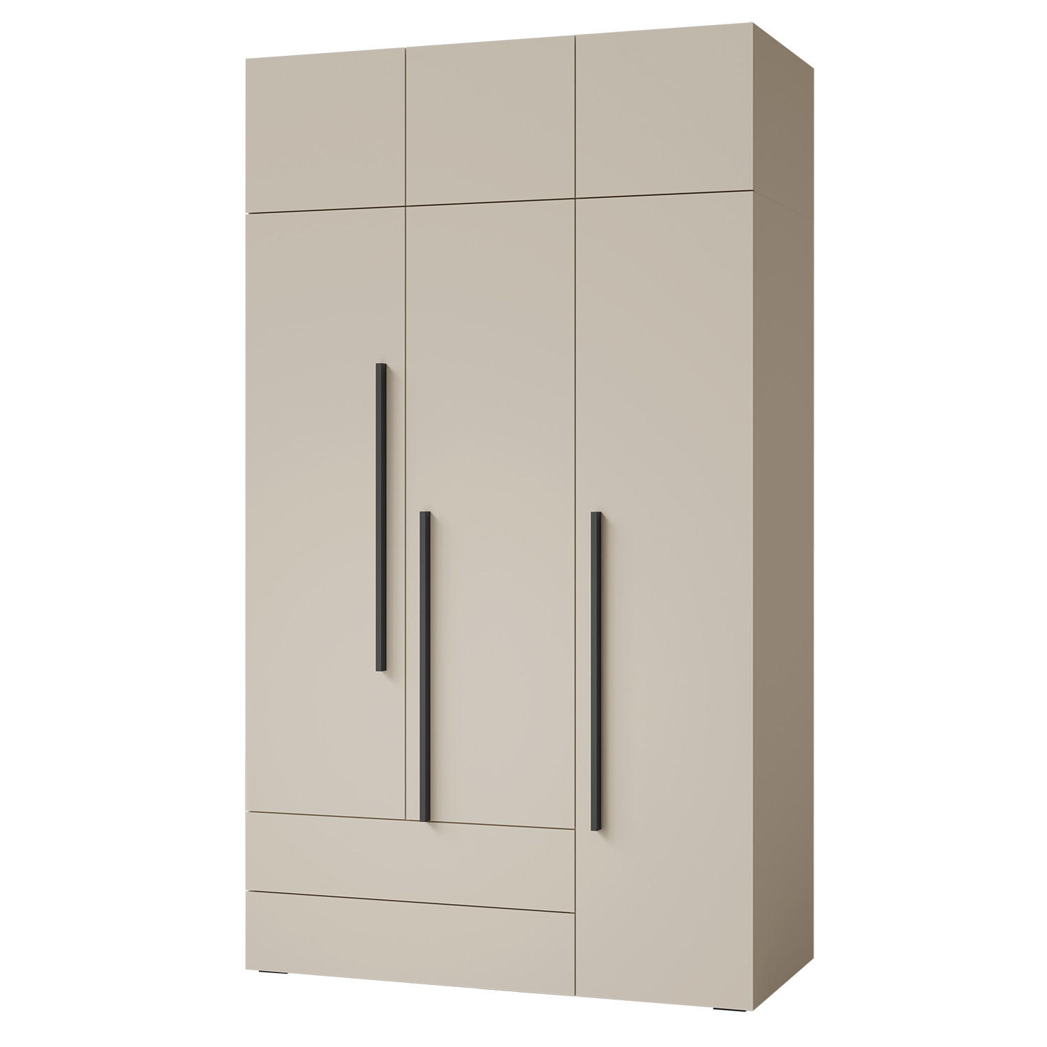 Beautysofa Drehtürenschrank Kaschmir 135x236x60 cm