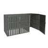 MÜLLTONNENBOX ERWEITERUNG Anthrazit - Anthrazit, Metall (66/115/76cm) - MCW