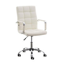 BÜROSTUHL Deal V2, Kunstleder Weiß - Weiß, Textil/Metall (54/101/59cm) - TPFLiving