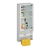 MEDIZINSCHRANK - Multicolor, Glas/Metall (27/65/12cm) - Relaxdays