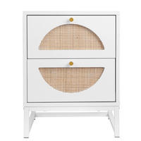 NACHTSCHRANK Weiß 40/40/53 cm - Weiß, Holz/Holzwerkstoff (40/53/40cm) - Urban Meuble