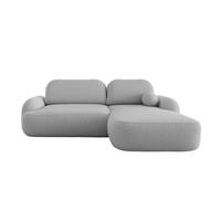 ECKSOFA MOLLY L Rechts QUELLE 05 mit Schlaffunktion - Grau, Textil (275/175cm) - Bedante