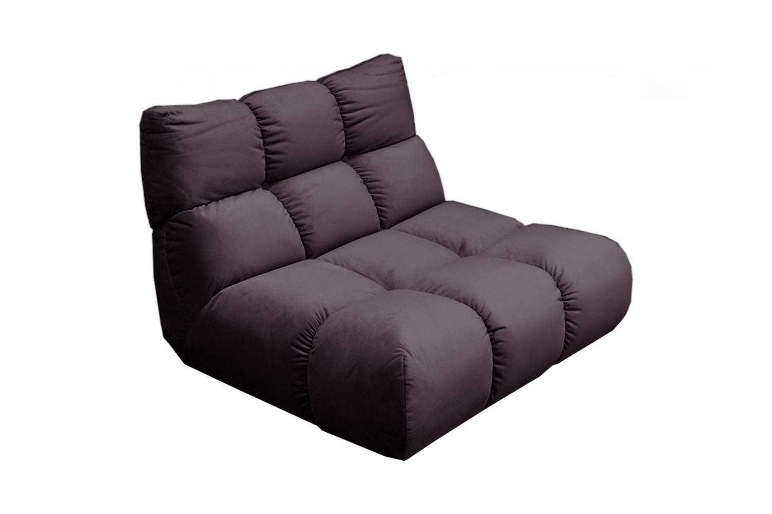 DREHSESSEL VIVIEN Violett Velvet Drehbar (360°) - Violett/Schwarz, Kunststoff/Textil (112/85/108cm) - KAWOLA