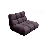 DREHSESSEL VIVIEN Violett Velvet Drehbar (360°) - Violett/Schwarz, Kunststoff/Textil (112/85/108cm) - KAWOLA