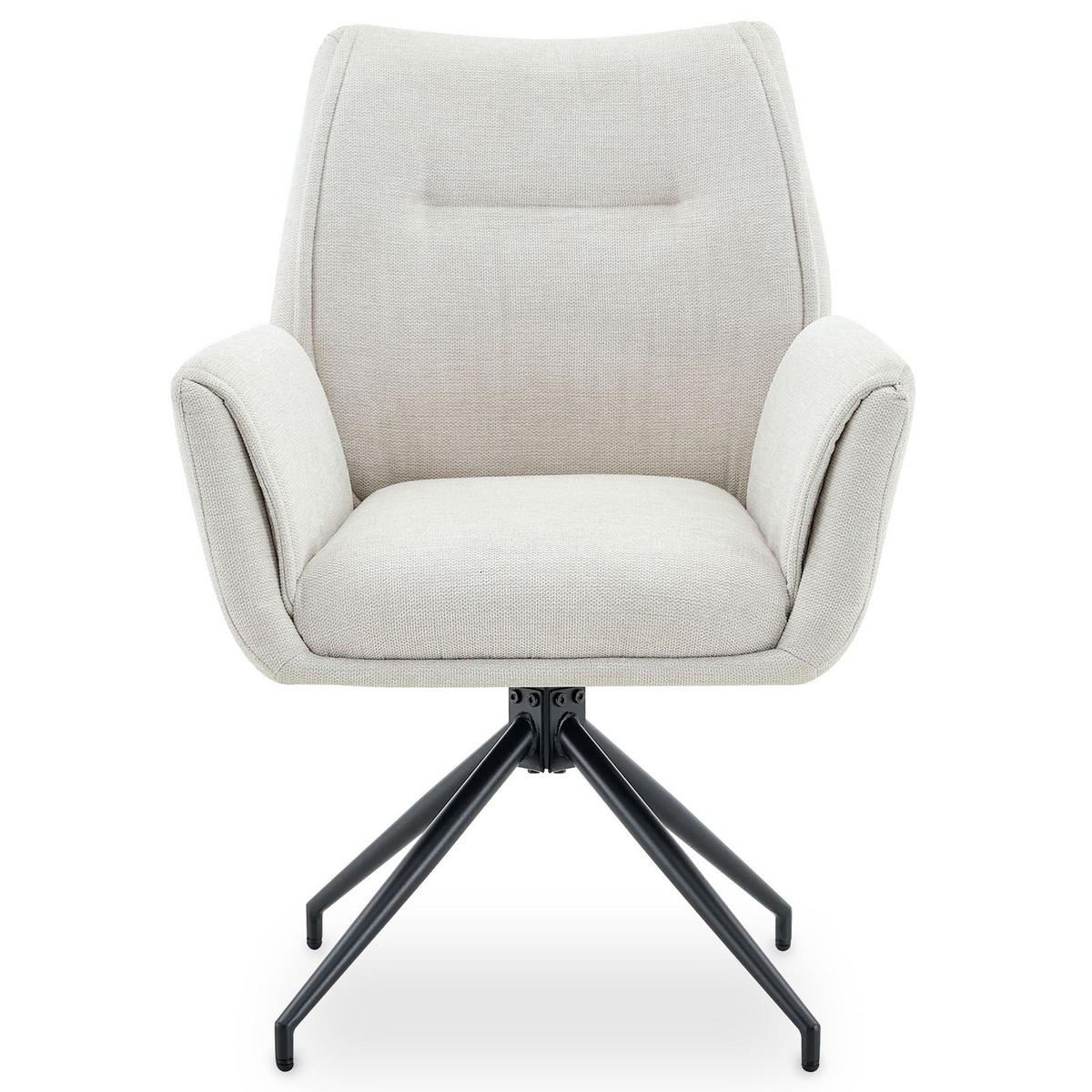 ESSZIMMERSTÜHLE LIRA 2er-Set cremeweiß - Creme, Textil (65/88/64cm) - IDIMEX