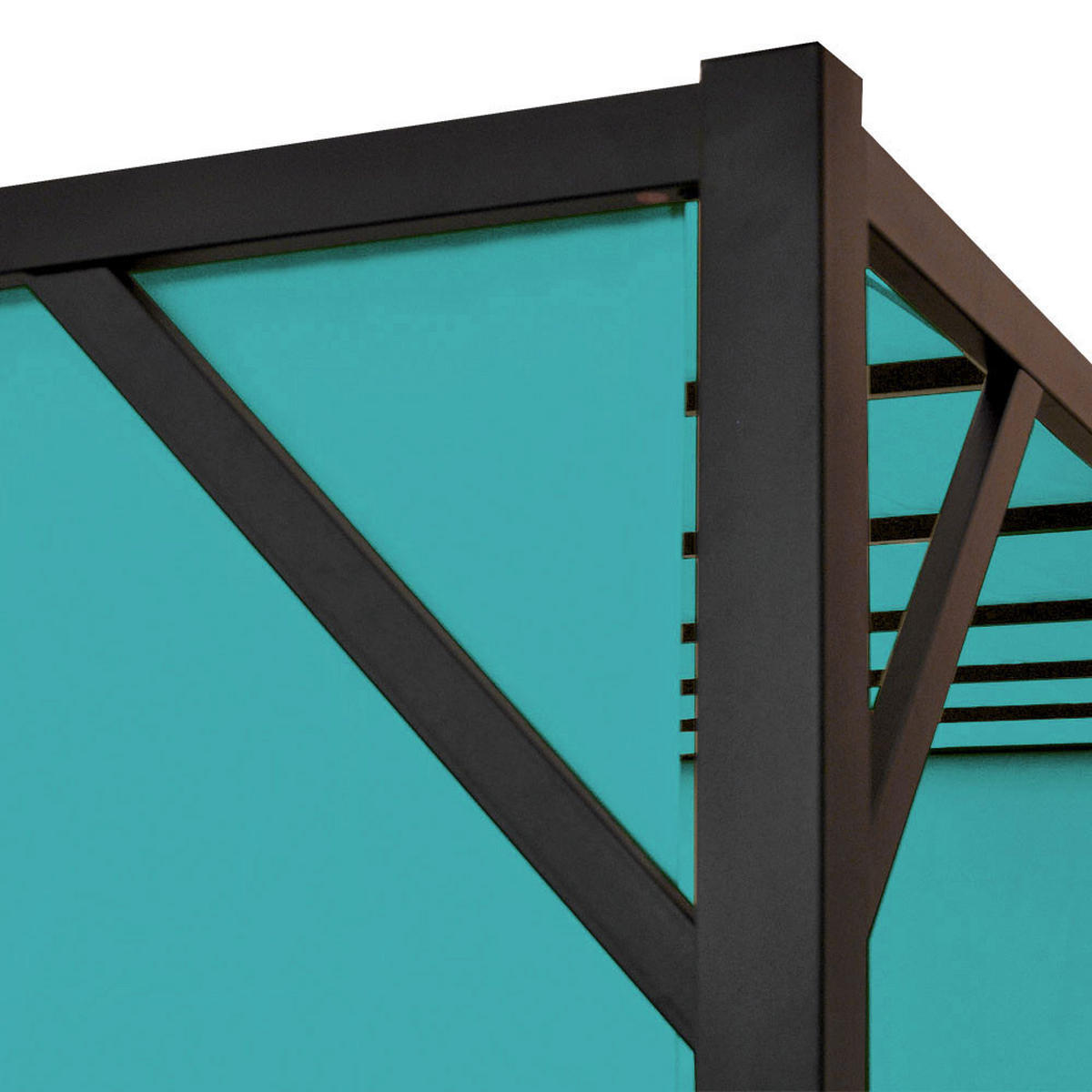 PERGOLA BEJA Türkis - Türkis, Metall (305/212/405cm) - MCW