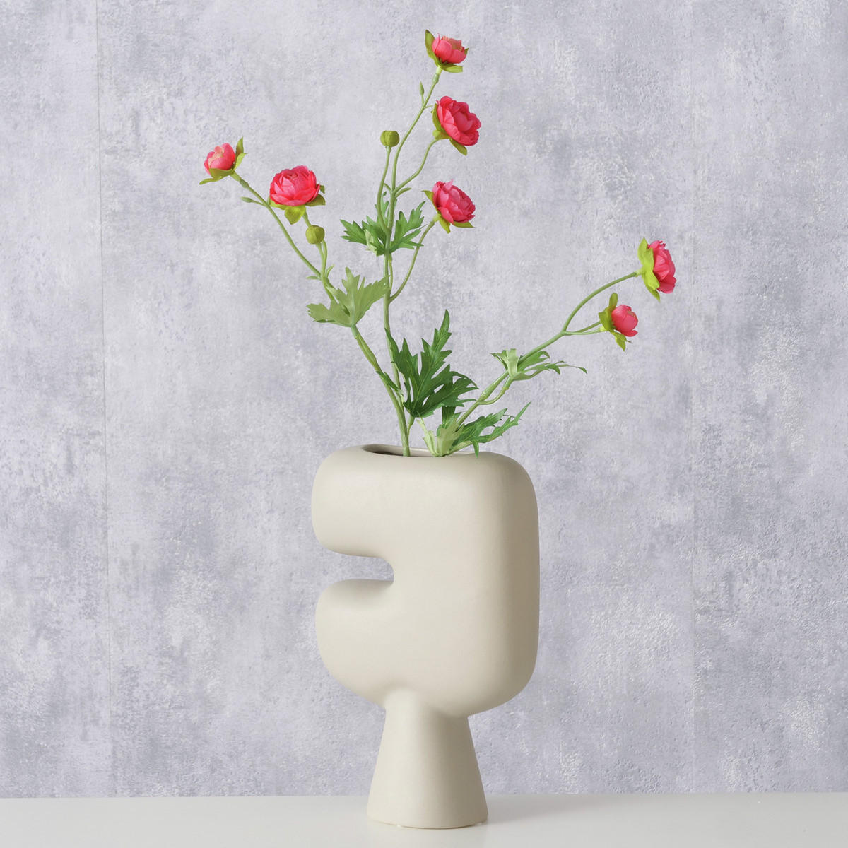 VASE Ton matt Pasu 23 cm - Beige, Keramik (22.8cm) - Boltze Home