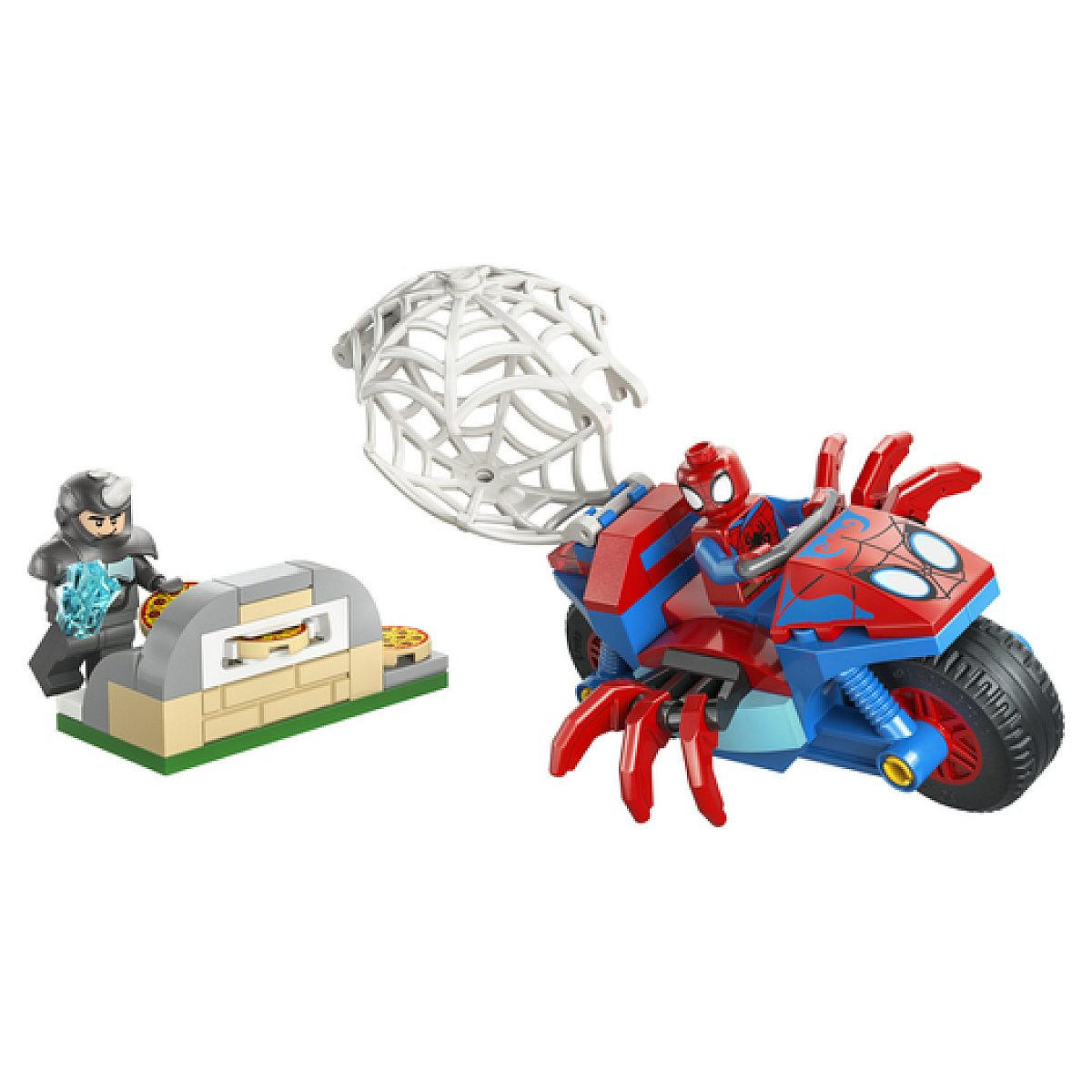KLEMMBAUSTEINE Spidey auf seinem Motorrad gegen Rhino Spidey - Gelb, Kunststoff (14.1/4.6/19.1cm) - Lego