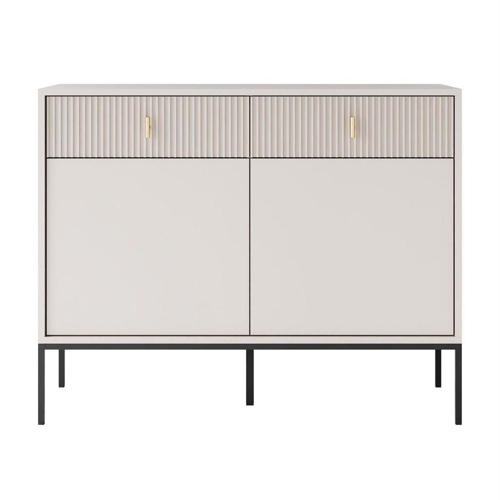 Thumbnail - Lookway Kommode, Kaschmir, Schwarz, Holzwerkstoff, 104x82.5x39 cm, Wohnzimmer, Kommoden & Sideboards, Kommoden