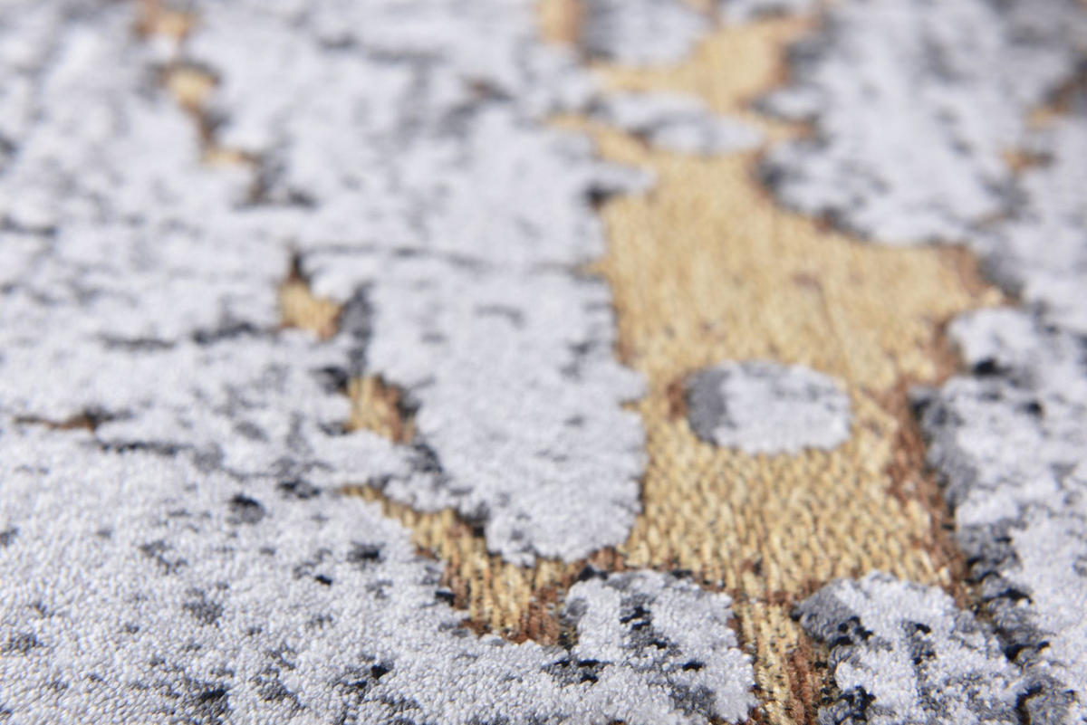 FLACHWEBETEPPICH Orelia 195x280 cm - Goldfarben, Textil (195/280cm) - Gino Falcone