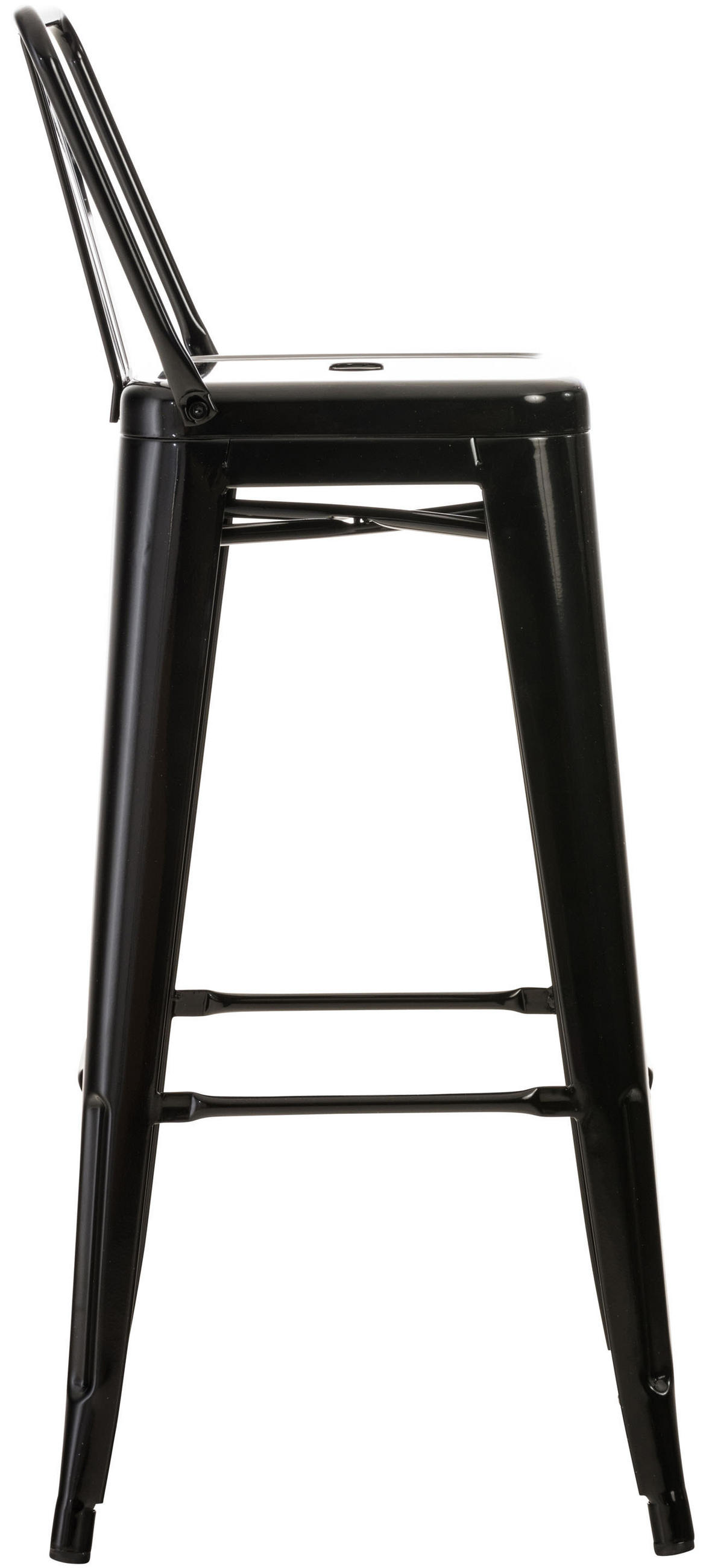 Thumbnail - CLP Barhocker, Schwarz, Metall, 44x96x43 cm, Esszimmer, Barmöbel, Barhocker