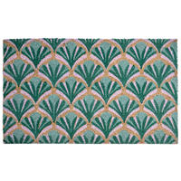 FUSSMATTE Grün 45/75 cm Kokosfasern Tatalik - Grün, Textil (45/75cm) - Beliani