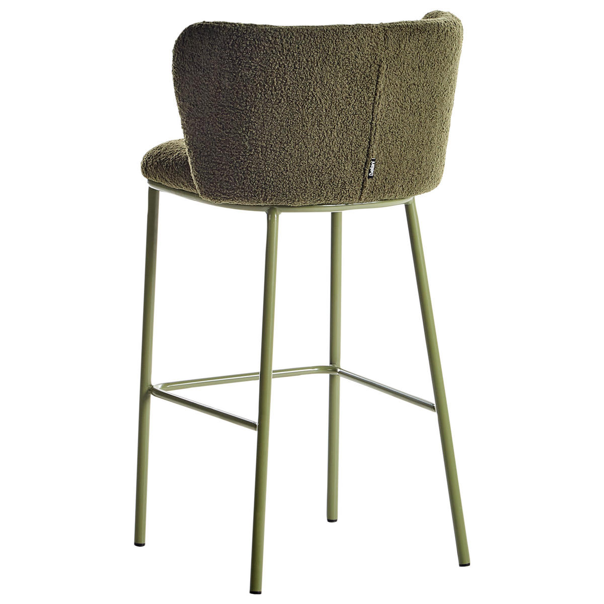 BARSTUHL 2er-Set Grün Mina II - Grün, Textil (52/98/46cm) - Beliani