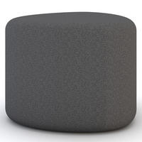 HOCKER Messina Anthrazit - Anthrazit, Textil (39.5/50.5/39.5cm) - ASSMANN
