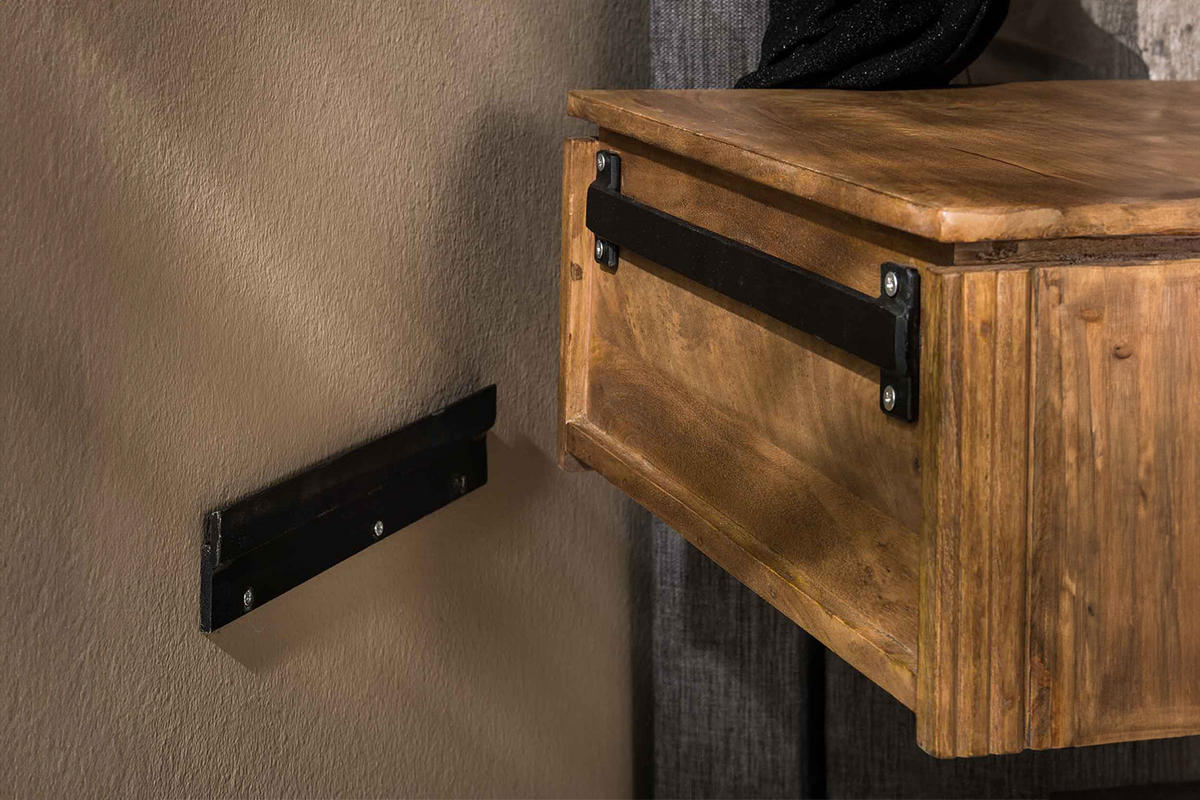 NACHTTISCH HEVE Holz Mango - Braun, Holz (45/21/40cm) - KAWOLA