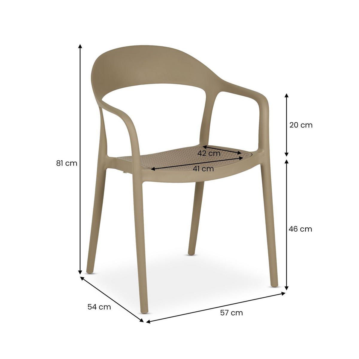 GARTENMÖBEL SET LAVANDA - Champagner, Metall - IDIMEX