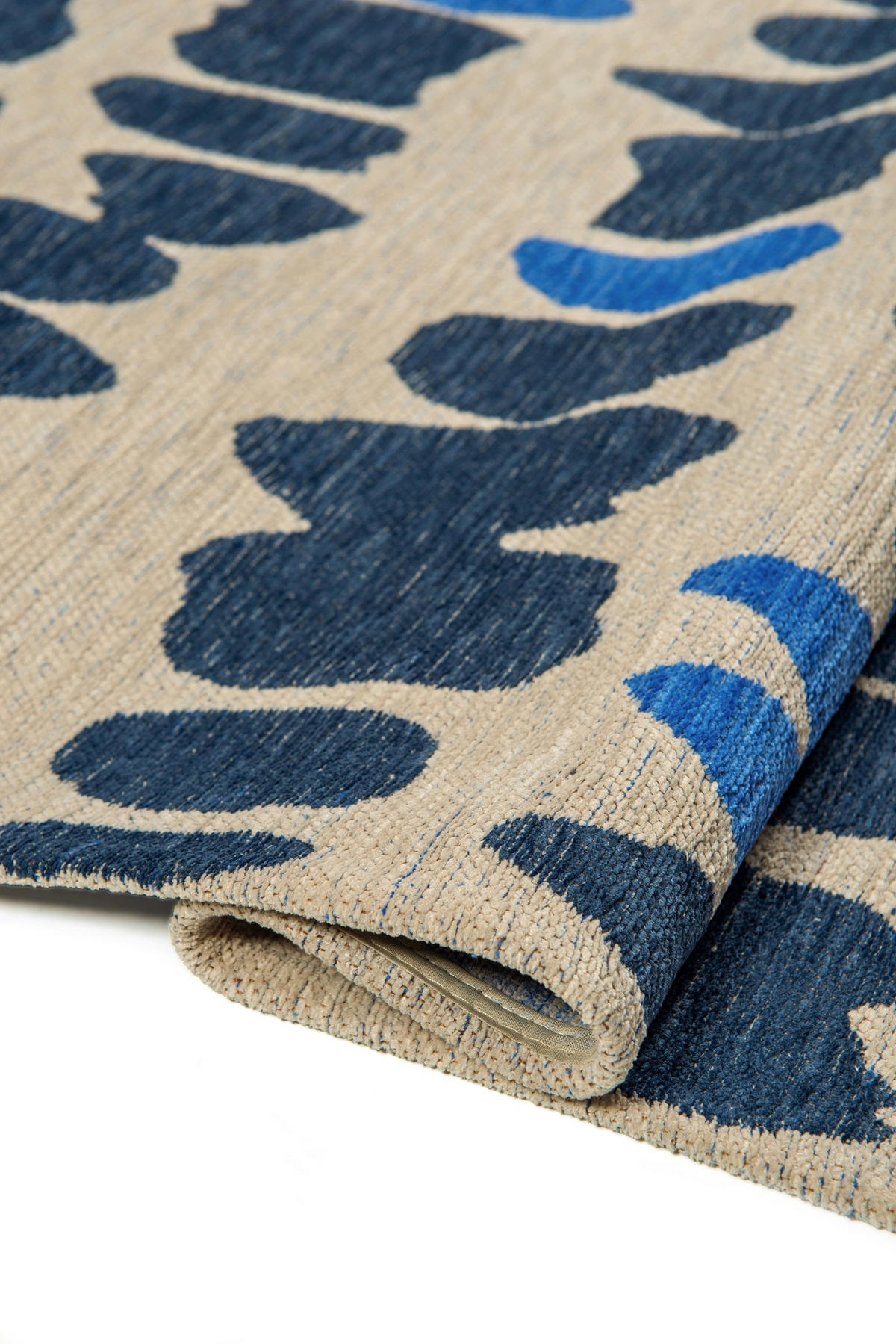 TEPPICH Flachgewebe LOLA Blau 140x200 cm - Blau, Textil (140/200cm) - Novatrend