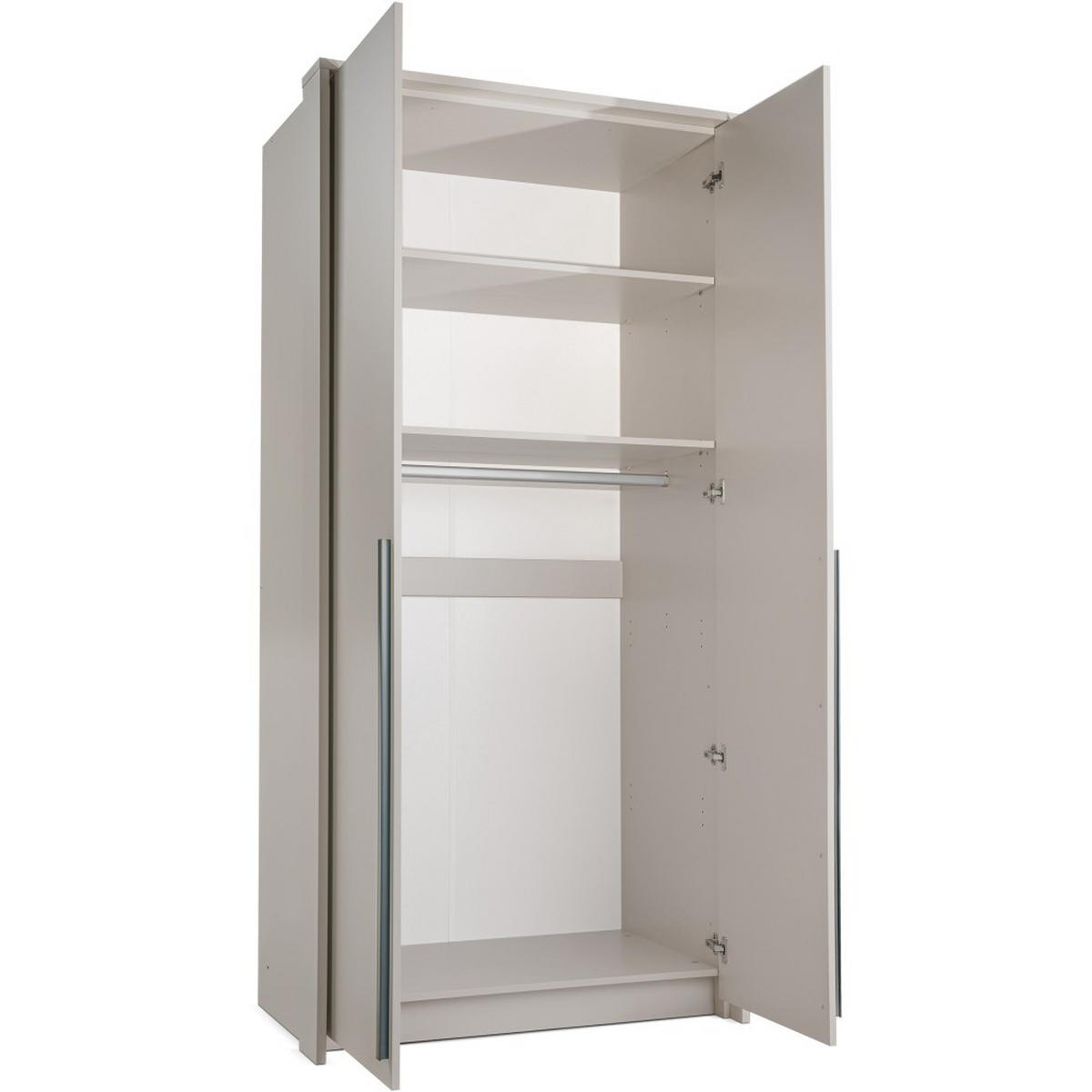 DREHTÜRENSCHRANK Giana mit 2 Türen, 105 cm, Beige Sand - Sandfarben/Beige, Holzwerkstoff (105/217/65cm) - Beautysofa