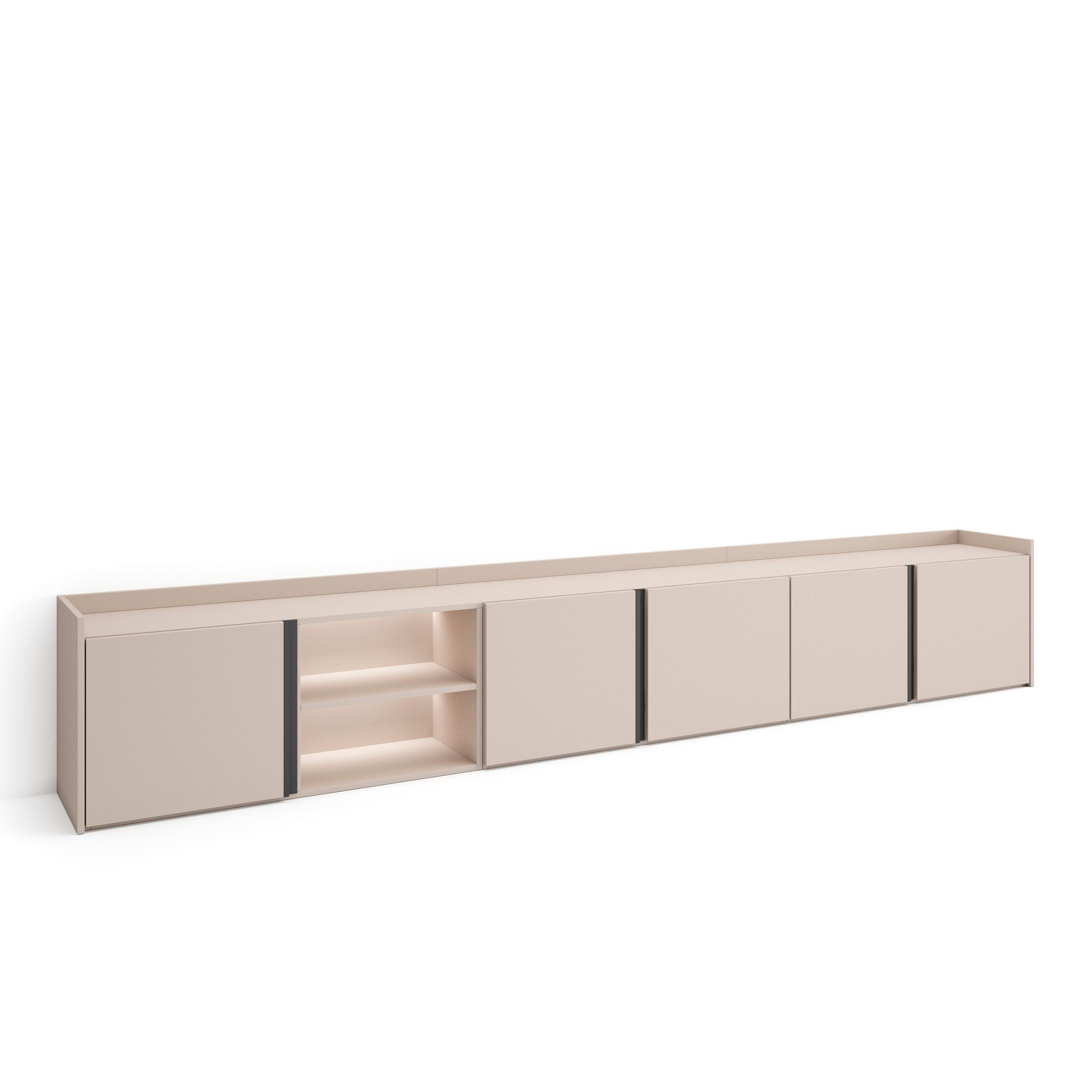 Skraut Home Lowboard, Beige 309x50x35 cm