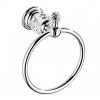 HANDTUCHSTANGE , Kristallhandtuchring - Silberfarben, Metall (21.2/10.2/17.8cm) - BELZ