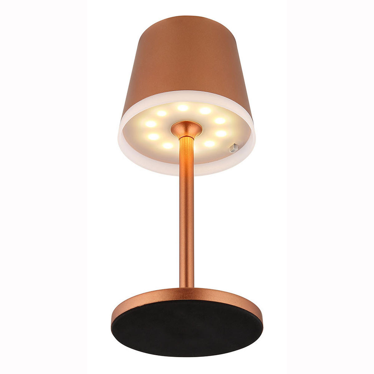 LED AUSSENLEUCHTE Solar Champagner satiniert - Champagner, Metall (11/11/41cm) - Globo Lighting