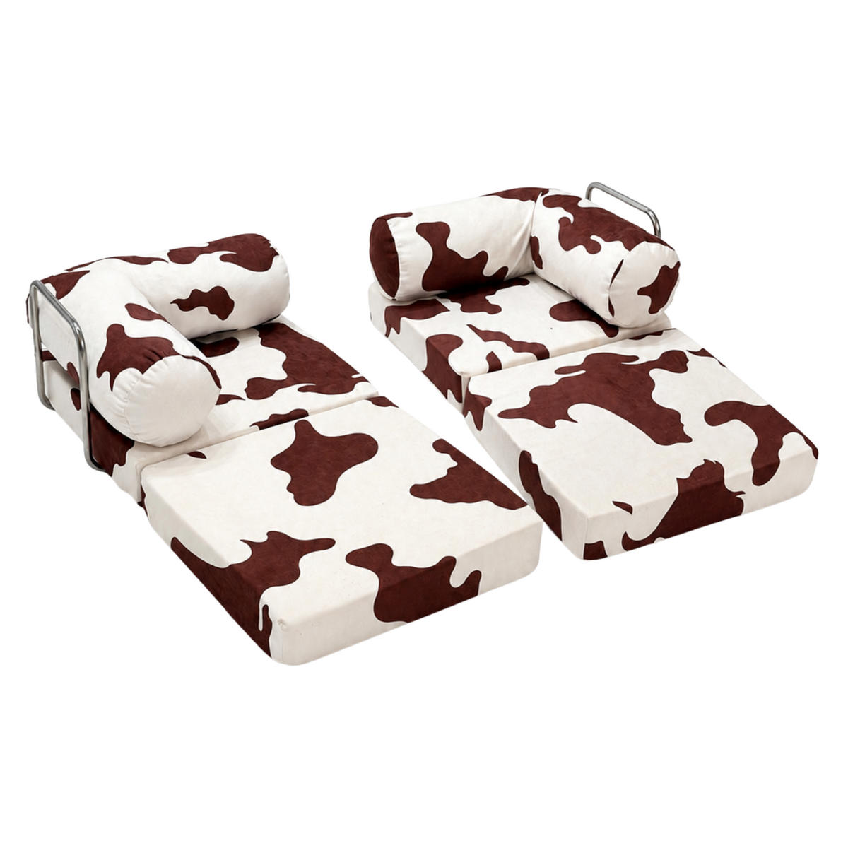 MODULARES Kindersofa Kuh – weiches Spielsofa zum Spielen und Entspannen - Braun, Textil (142/25/71cm) - Bees & Blooms