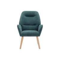 SESSEL mit gerader Rückenlehne - 1 Person - Stoff - Blaugrün - - Grün, Textil (62/92/71cm) - Vente-Unique