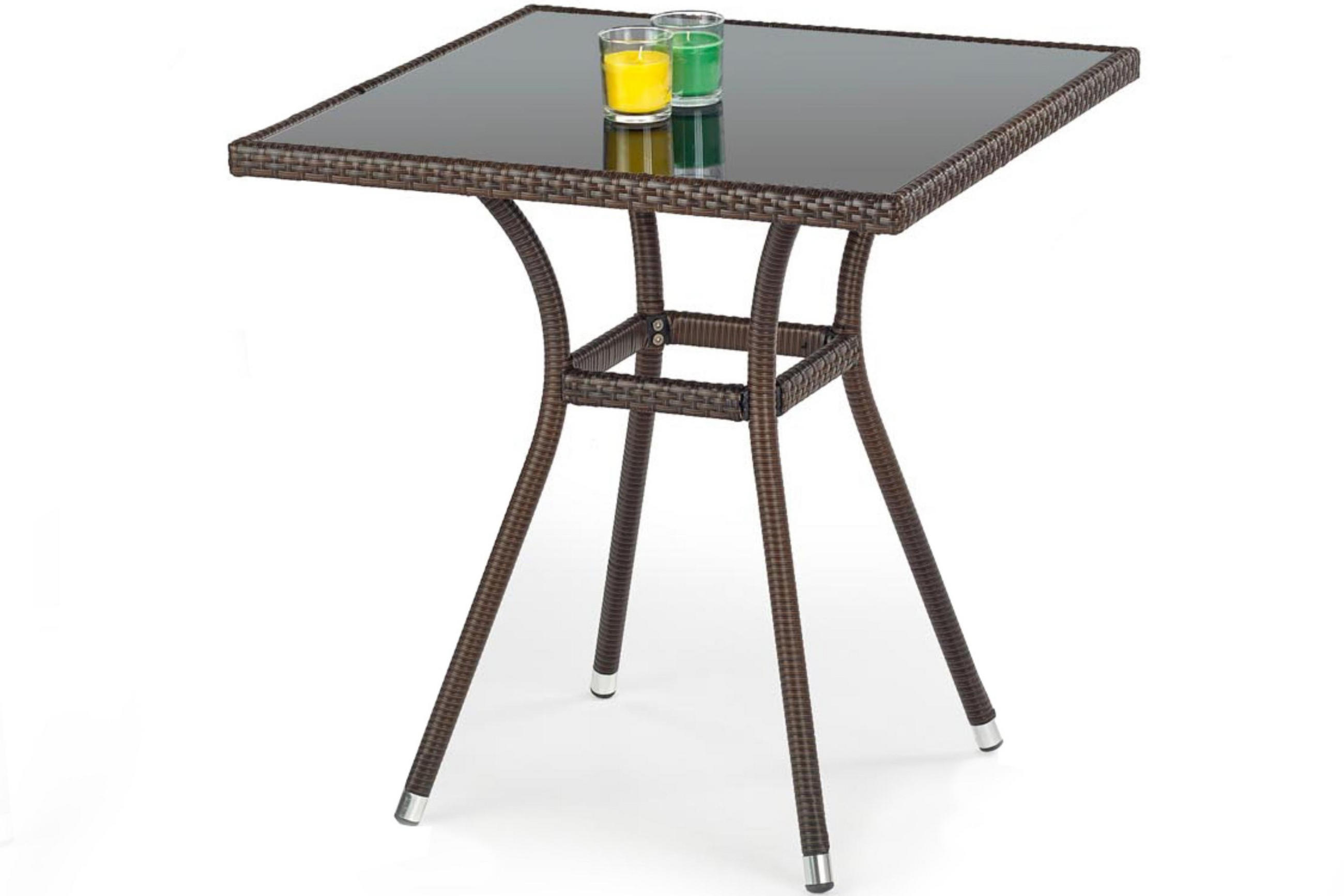 GARTENTISCH CERICE modern, dunkelbraun - Dunkelbraun, Kunststoff (70/74/70cm) - KONSIMO®