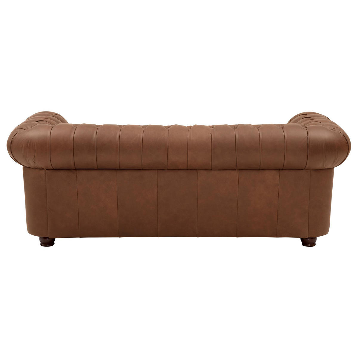 SOFA 3-Sitzer Kath Echtleder (Antikoptik) cognac - Cognac, Leder (200/74/98cm) - 58aufmkessel