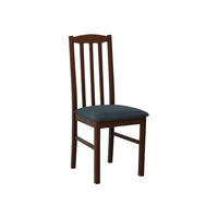 STUHL Bos XII, Holzfarbe: Walnuss - Walnussfarben/Blaugrau, Holz (43/90/48cm) - MIRJAN24
