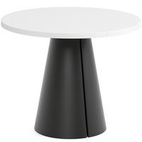 TISCH Weiss ALMA Ausziehbar 100/176 cm - Schwarz/Weiß, Holzwerkstoff (2/100/76cm) - Sepro Meble