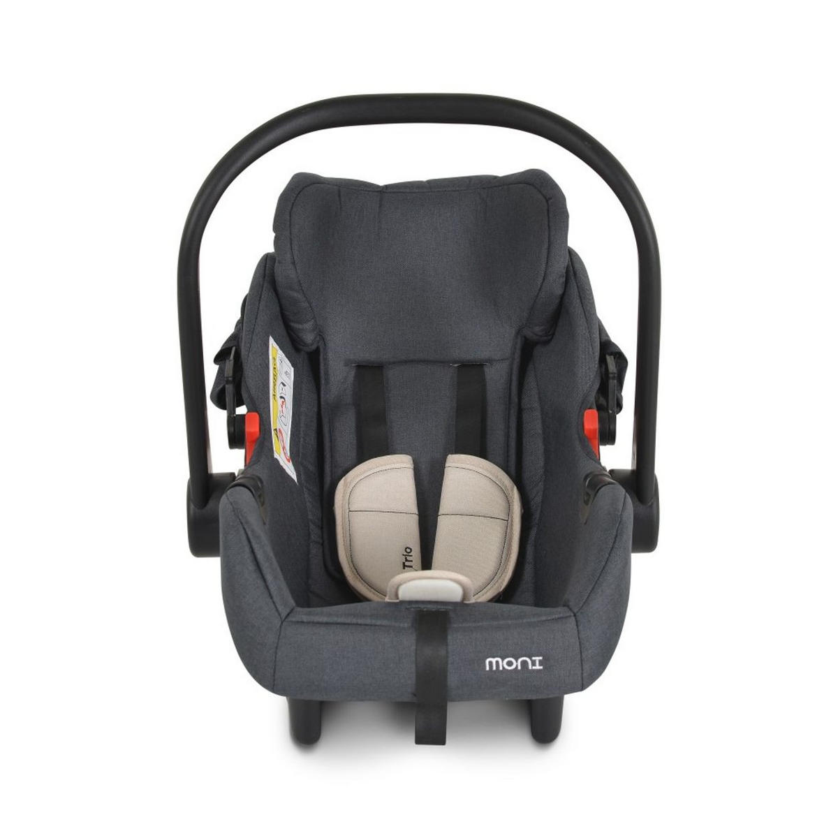 BABYSCHALE Trio Set Isofix beige mit Isofixbasis Royal, i-Size (40 - 87cm) Adapter - Beige, Kunststoff (44/68/44cm) - Moni