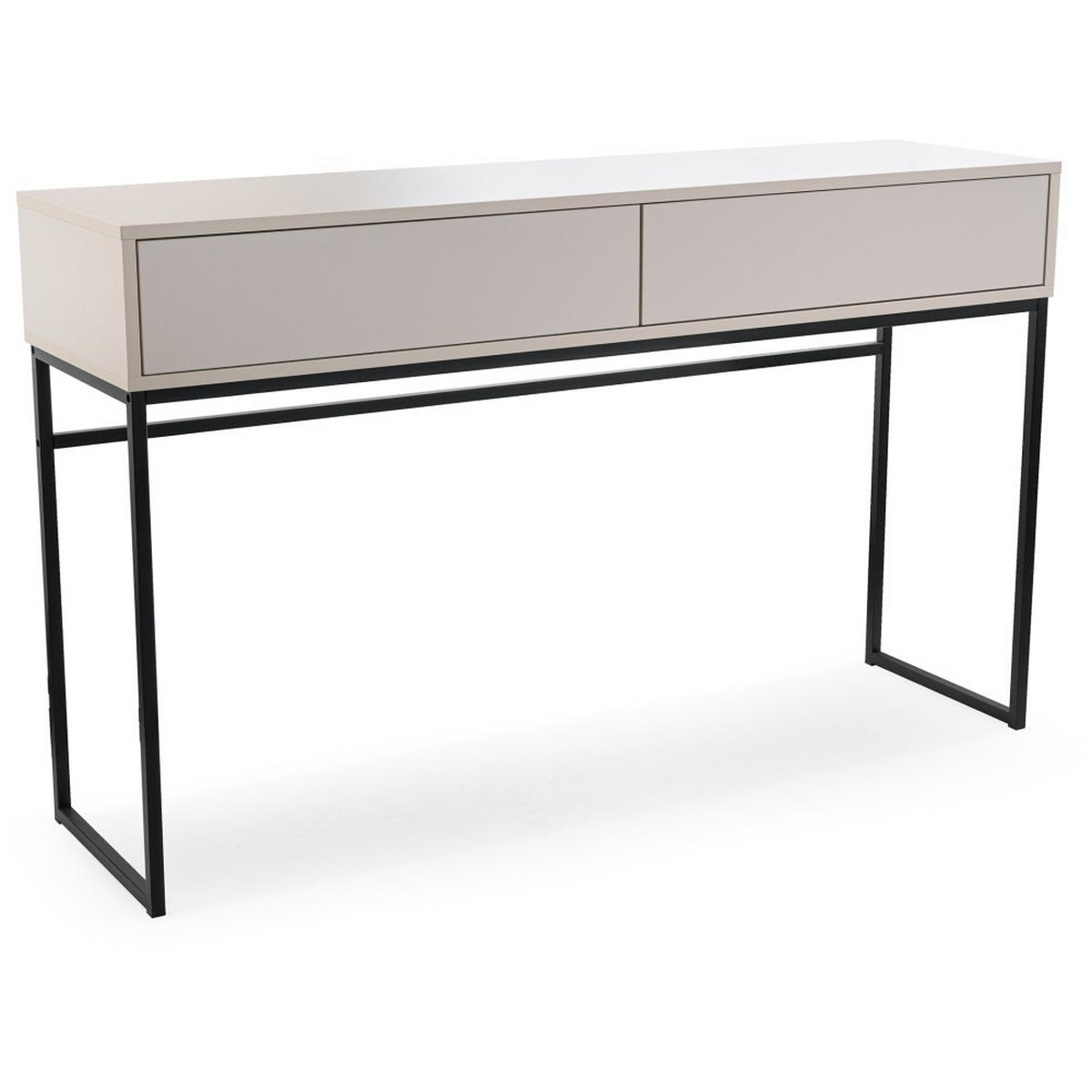 KONSOLENTISCH Giana mit 2 Schubladen, 137 cm, Beige Sand - Sandfarben/Beige, Holzwerkstoff (37/137/83cm) - Beautysofa