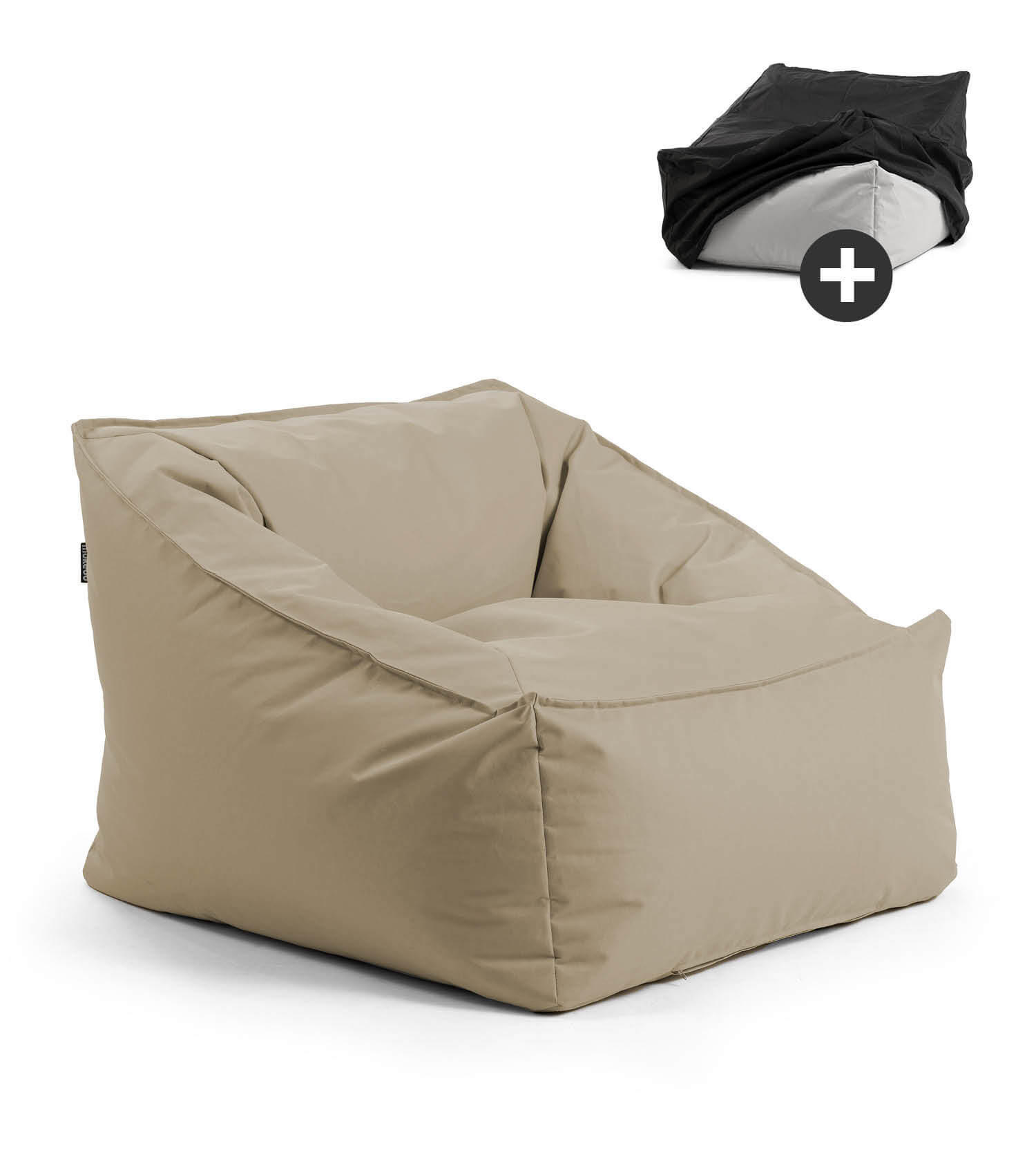 SITZSACK Der Sunnyboy - Beige, Textil (75/60/95cm) - Mokebo