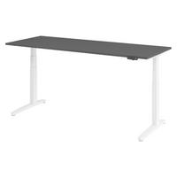 SCHREIBTISCH elektrisch XBHM 80/200/74 cm in Graphitfarben/Weiß - Graphitfarben/Weiß, Holzwerkstoff (80/200/74cm) - bümö