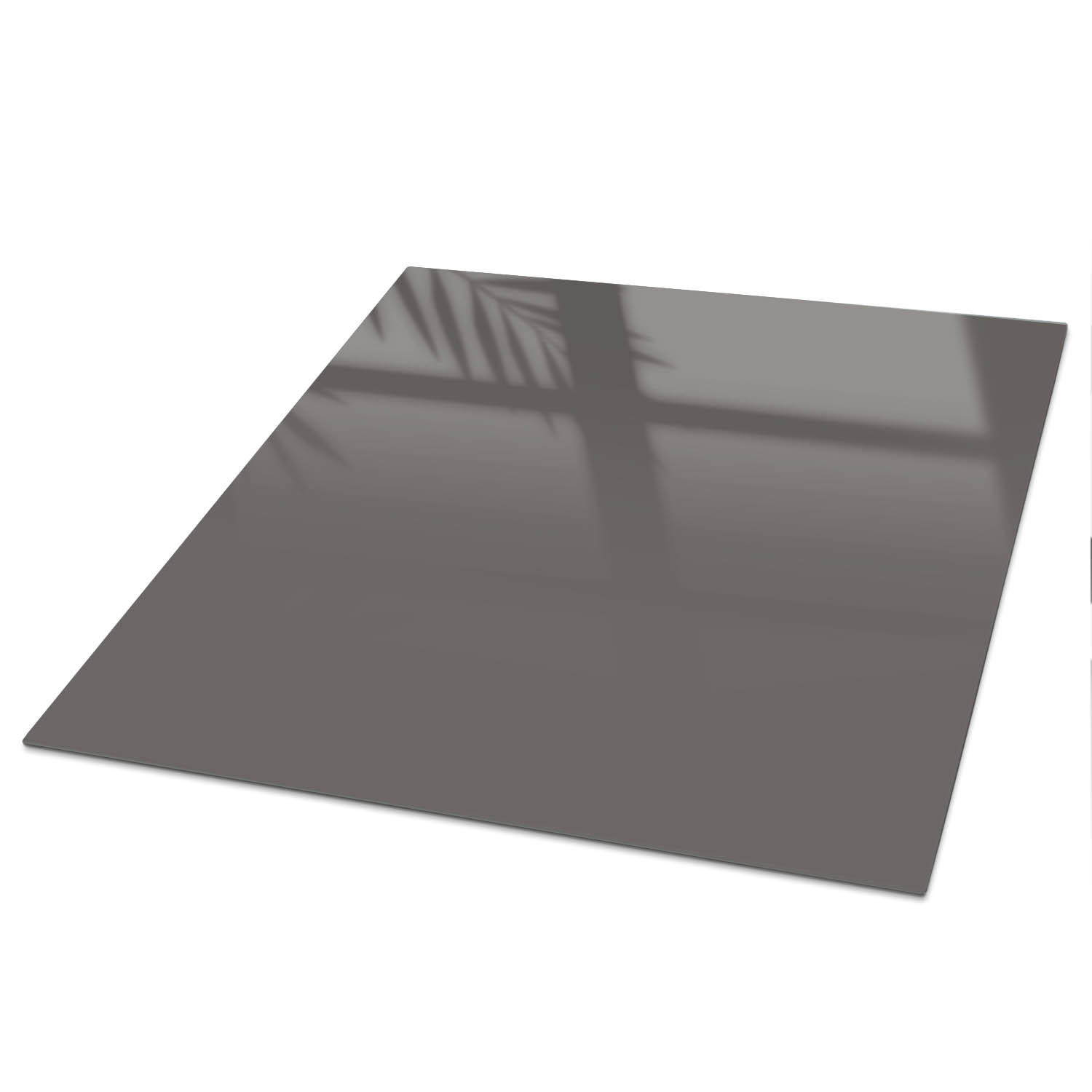 TISCHPLATTE 50x50 cm – Dunkelgrau - Violett, Glas (50/50/0.4cm) - Wallfluent