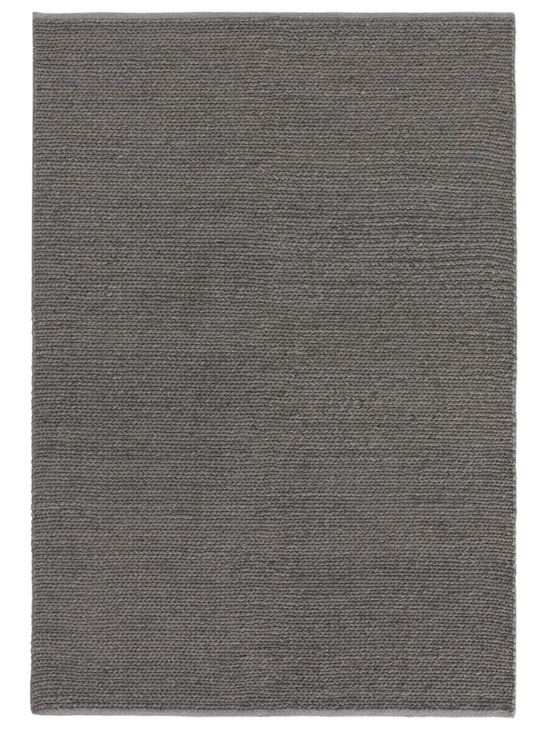 WOLLTEPPICH Uno Hellgrau 200x300 cm - Hellgrau, Textil (200/300cm) - benuta Pure