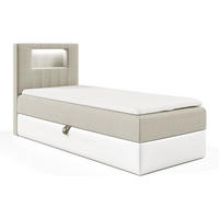 KINDERBETT GARETH 1 - Beige/Weiß, Holzwerkstoff (102/212cm) - Meblini