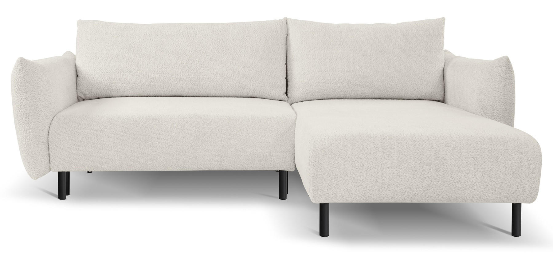 ECKSOFA Creme DELI Mit Schlaffunktion Rechts - Beige, Textil (257/171cm) - Sepro Meble
